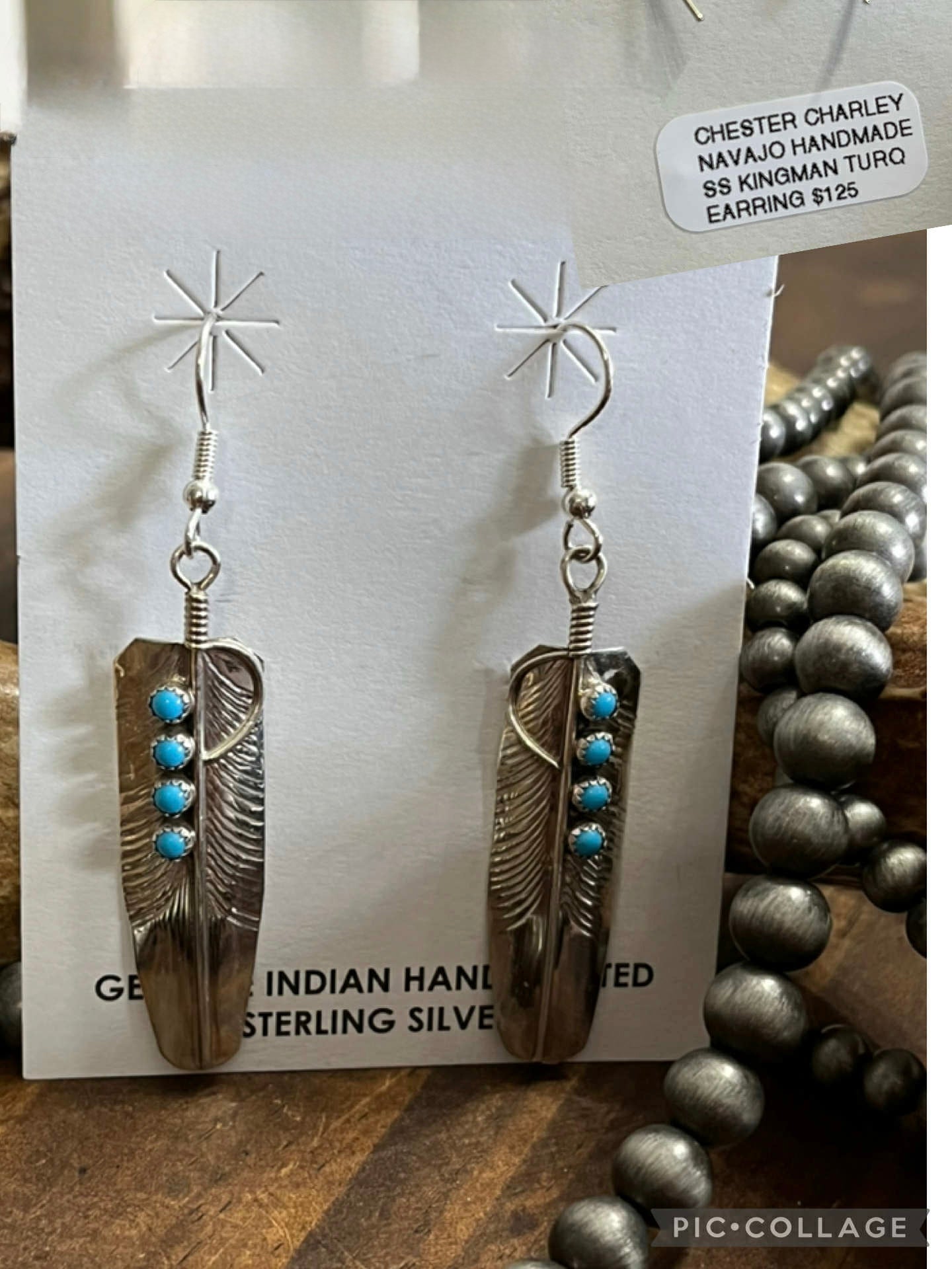 Navajo Kingman Earrings