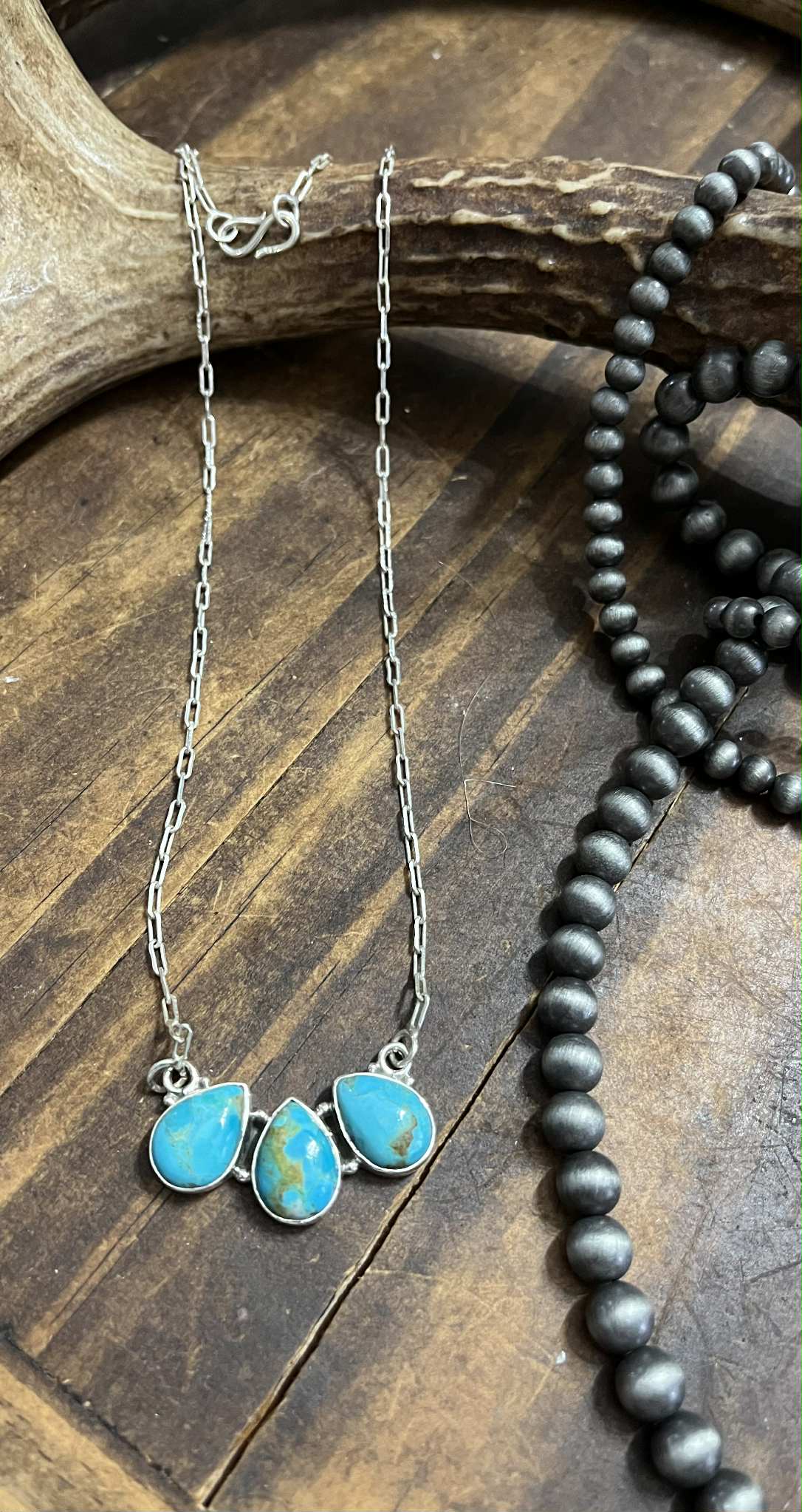 Turquoise Teardrop Necklace