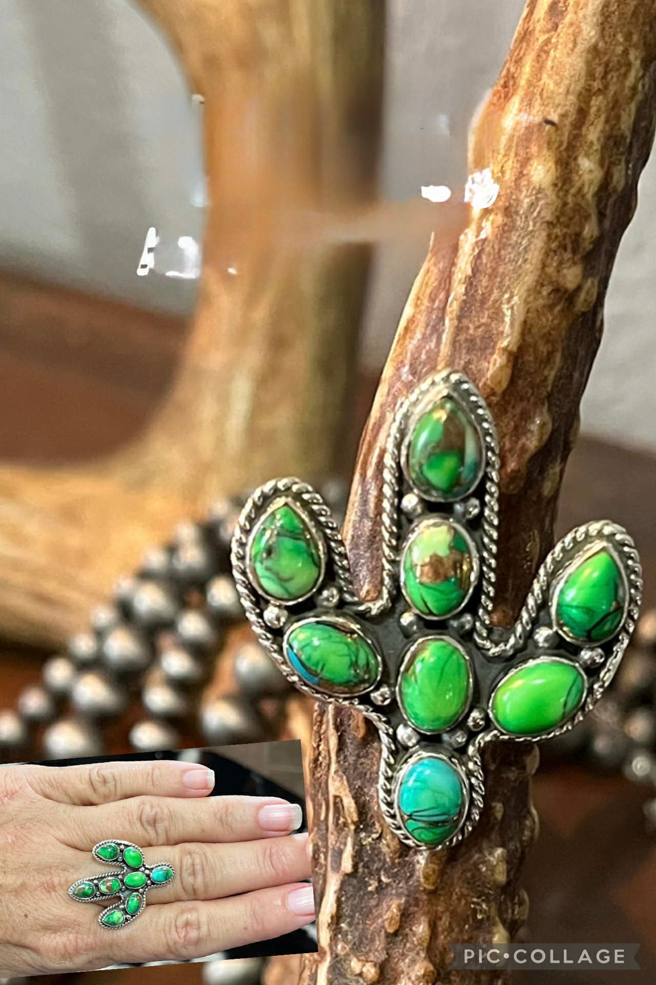 Peacock Dahlia Ring