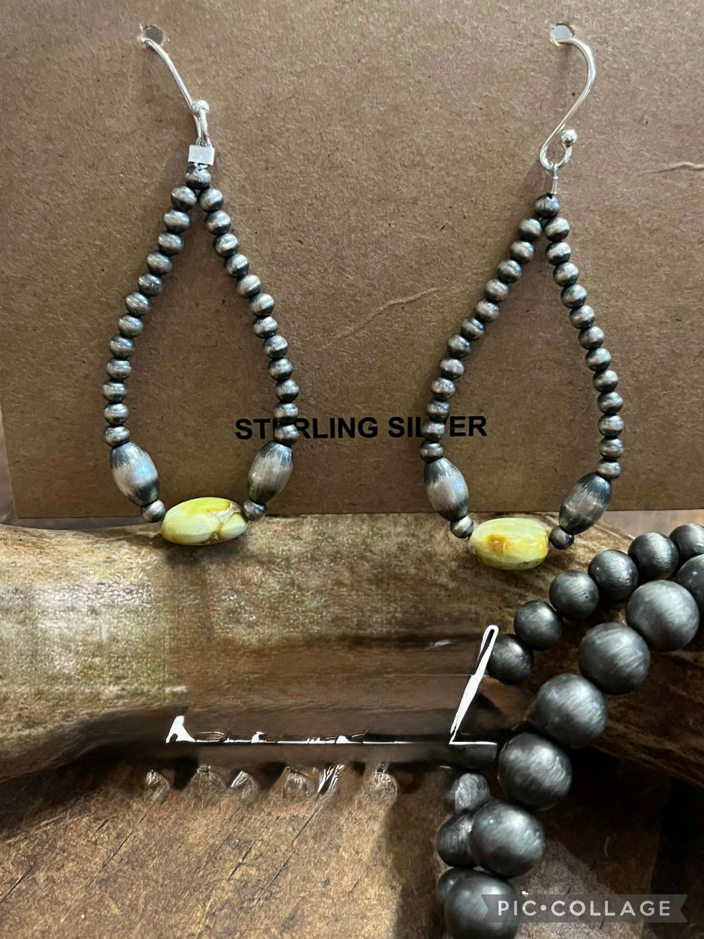 Desert Pearls/Palomino Earrings