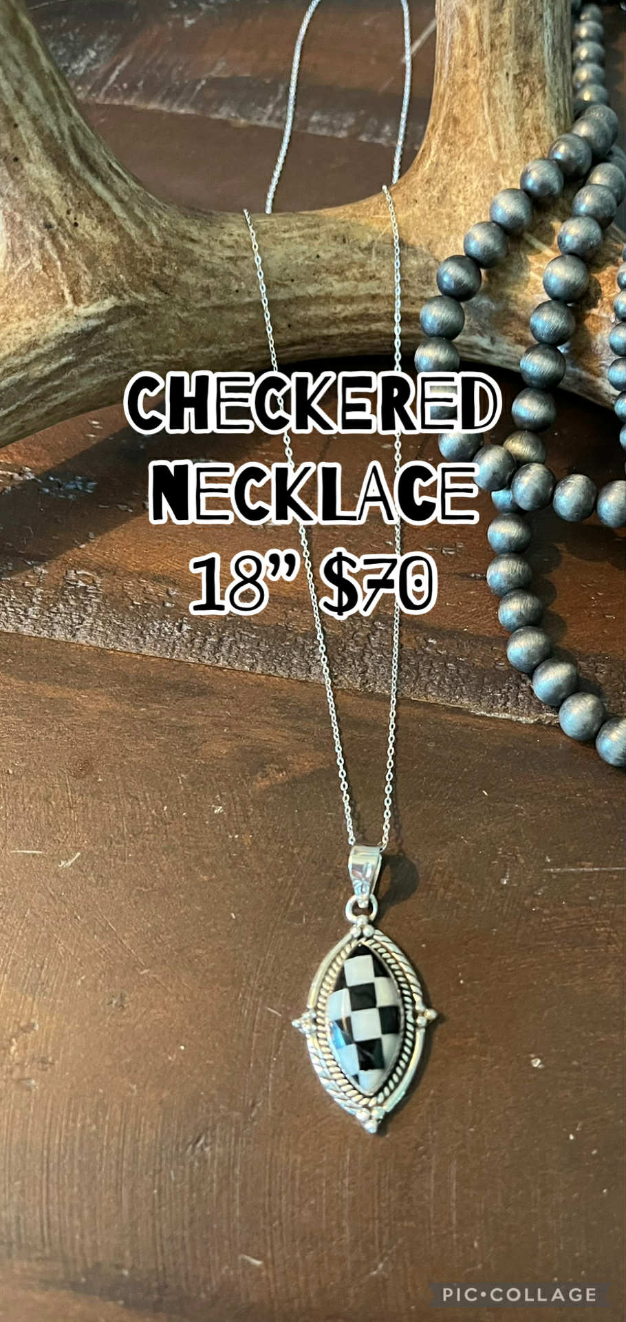 Checkered Necklace