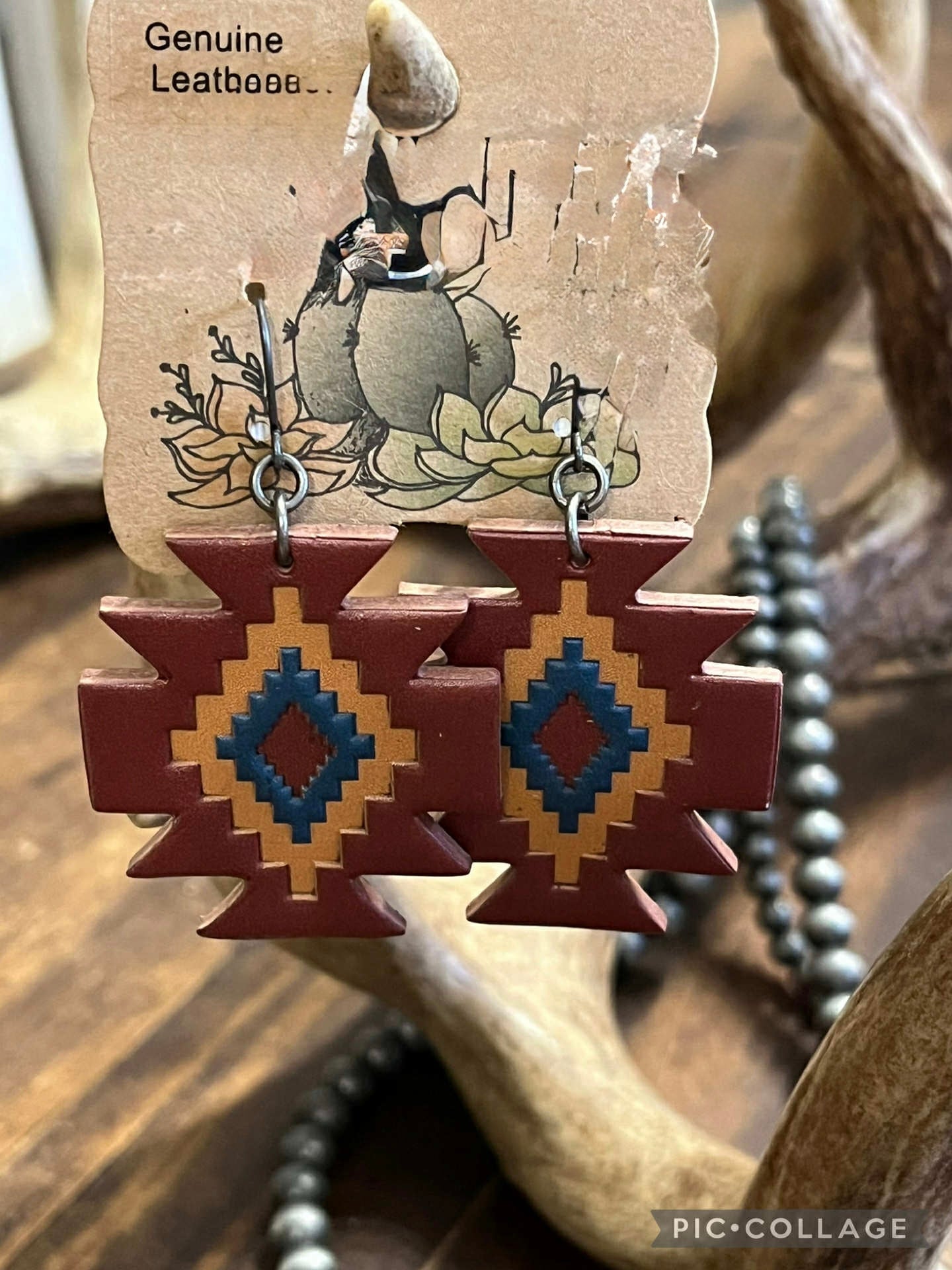 Justin Leather Earrings