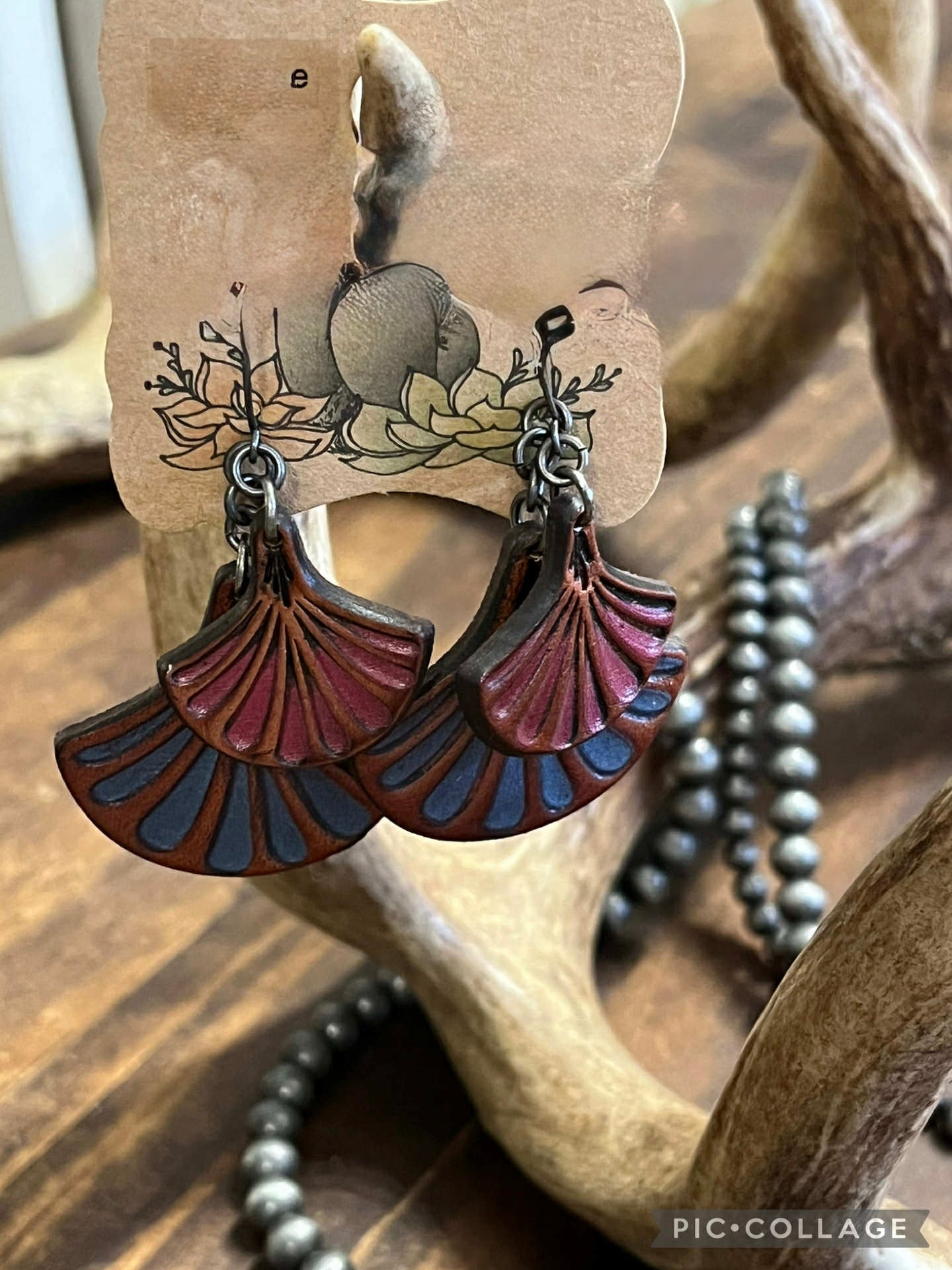 Justin Leather Earrings