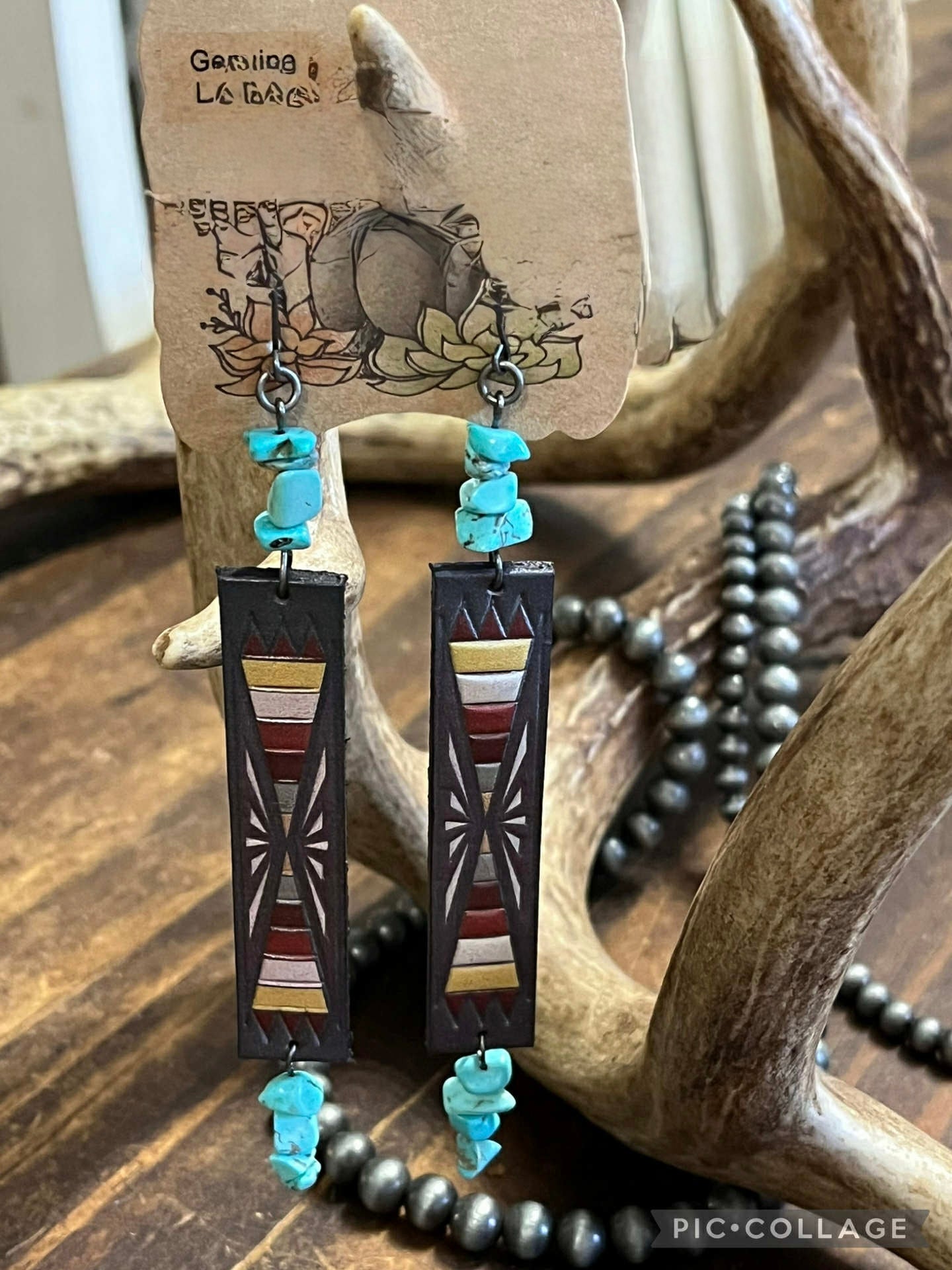 Justin Leather Earrings