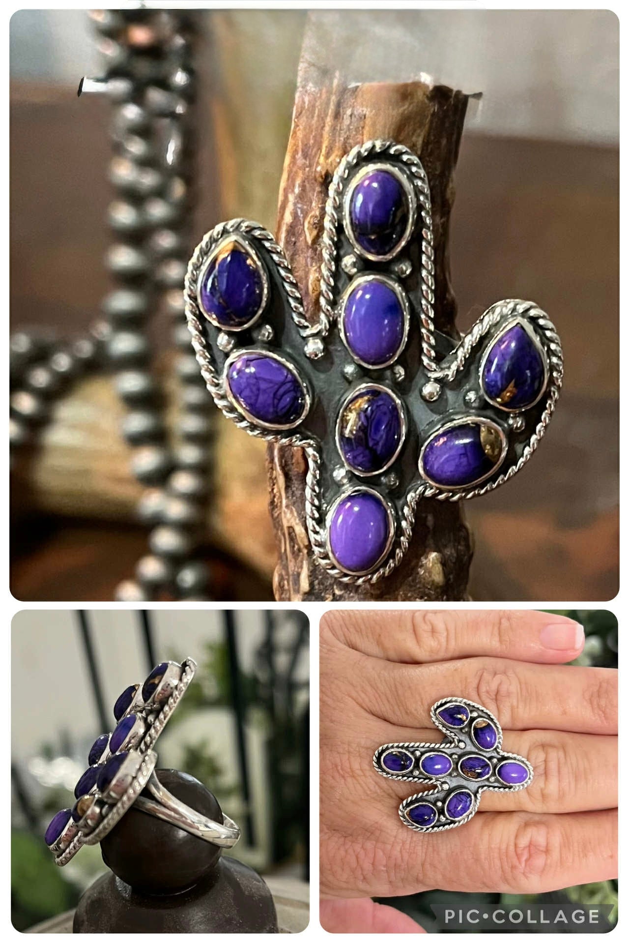 Purple Dahlia Ring