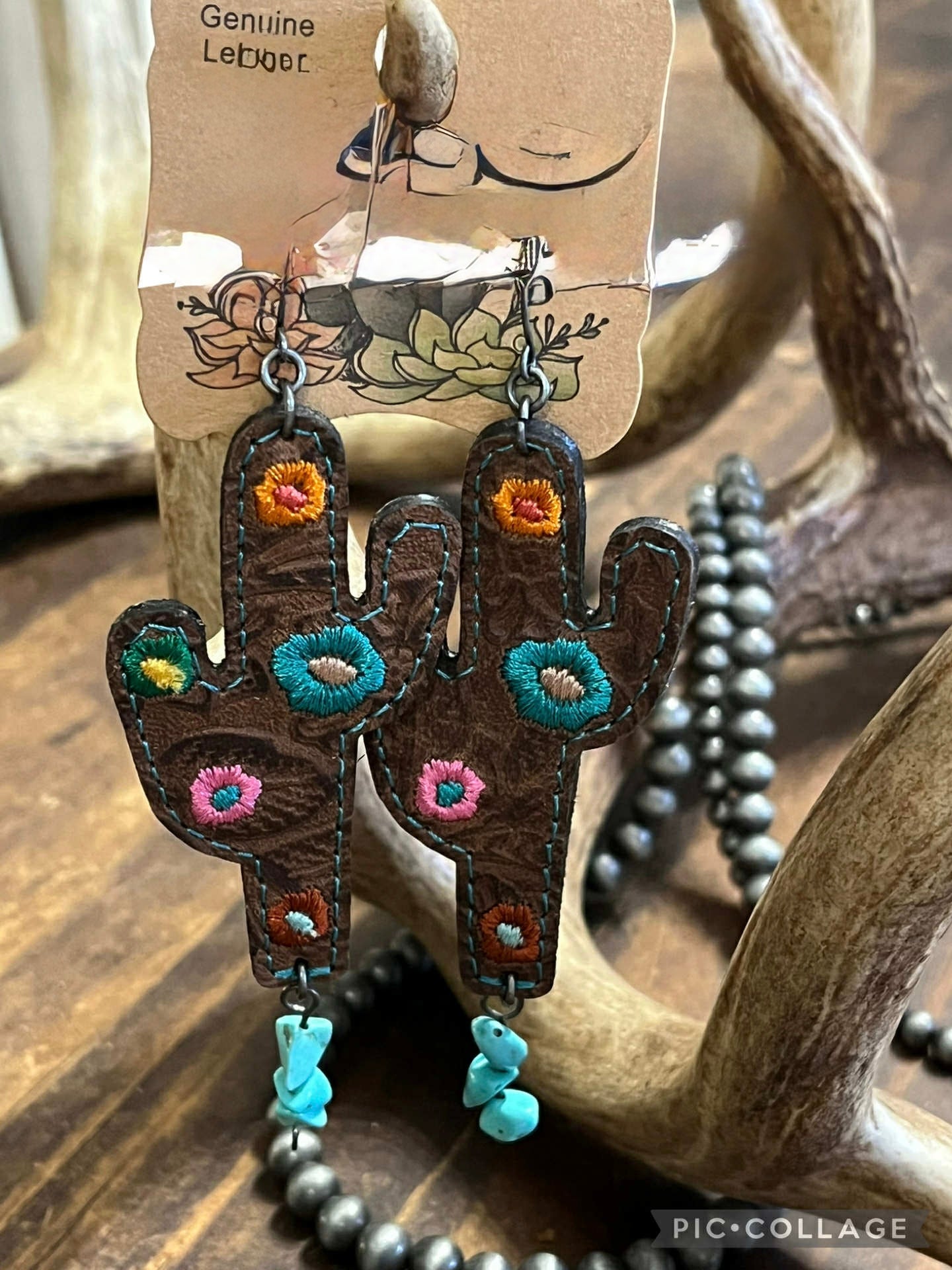Justin Leather Earrings