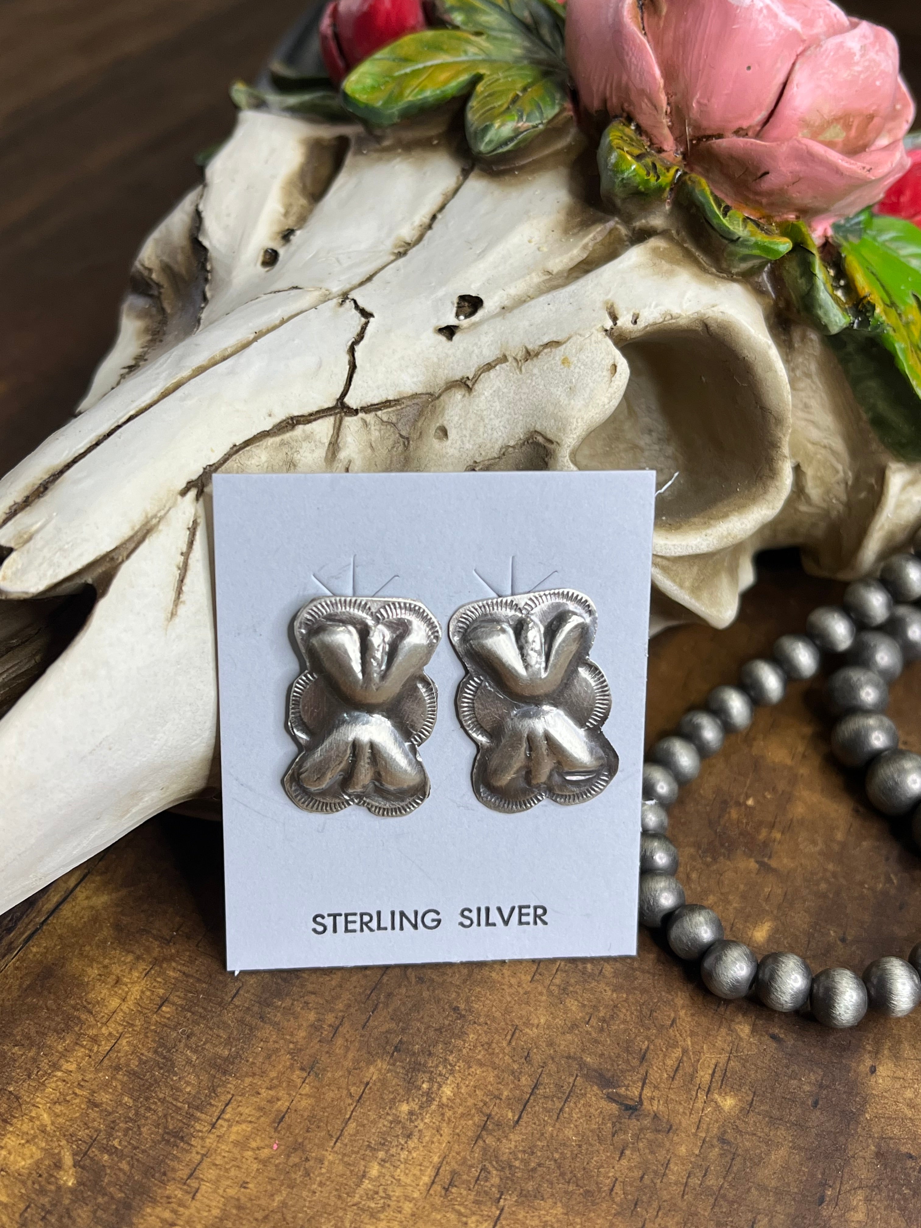 Navajo “Joan Begay” Concho Earrings