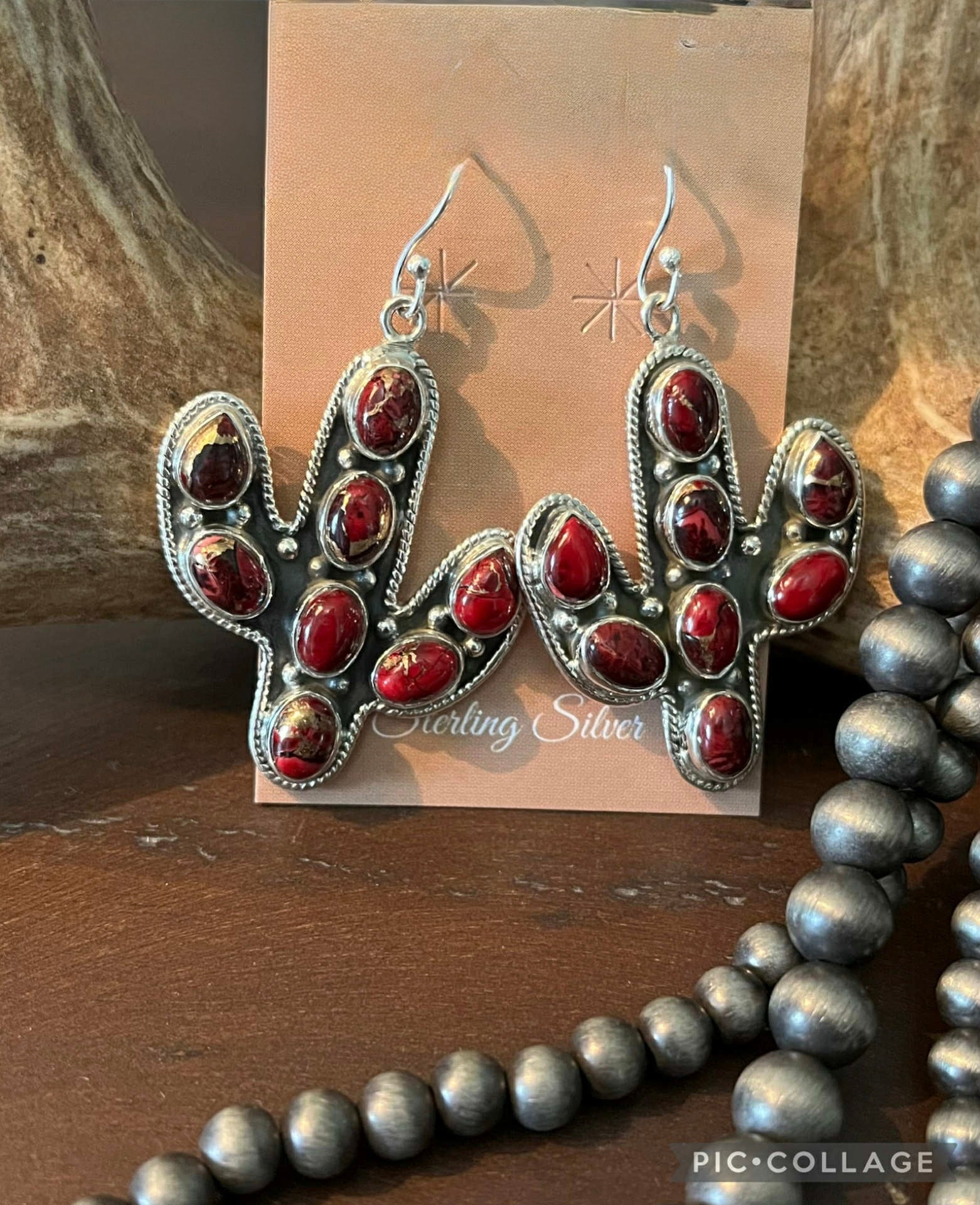 Rose Dahlia Earrings