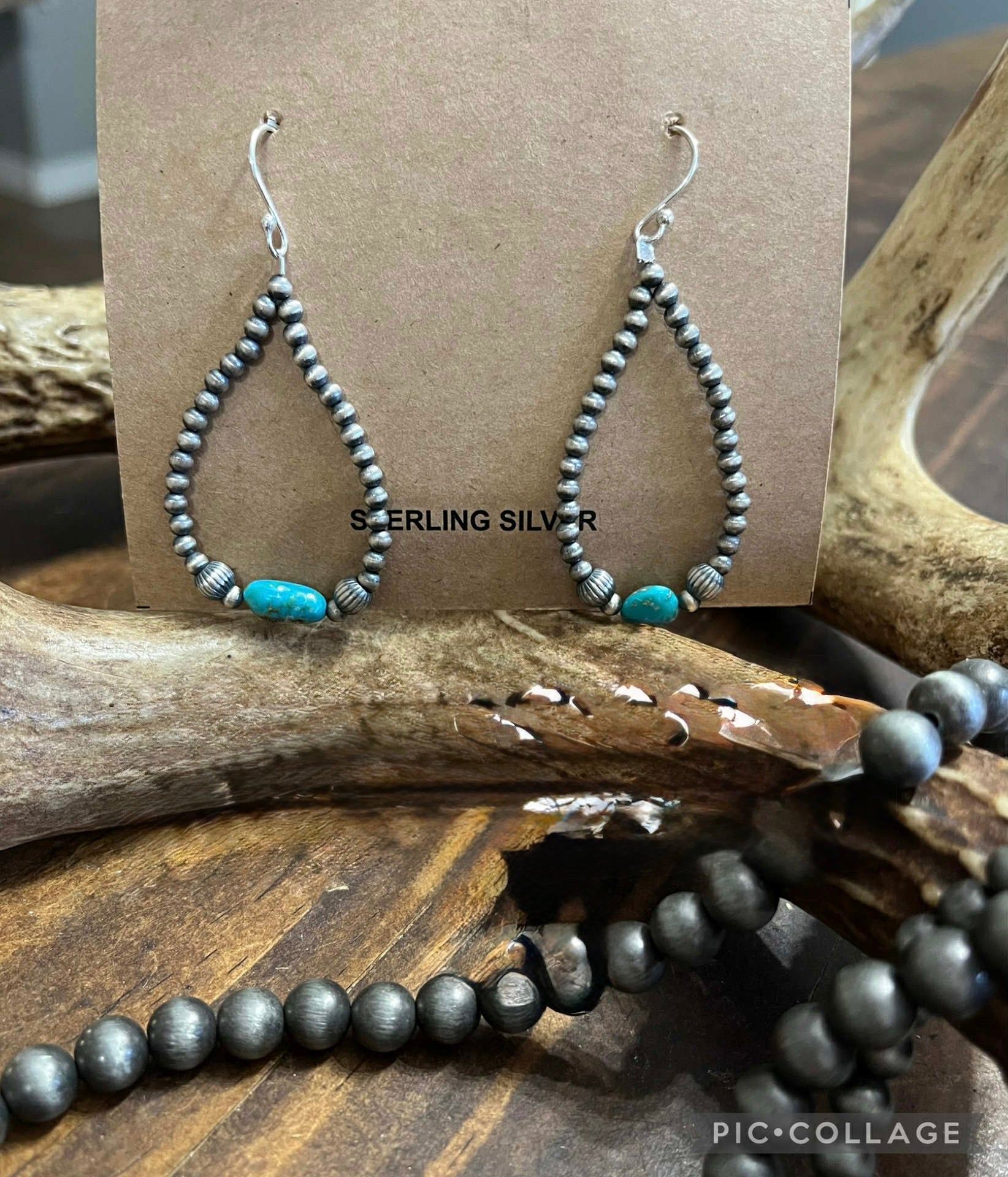Turquoise Pearl Earrings
