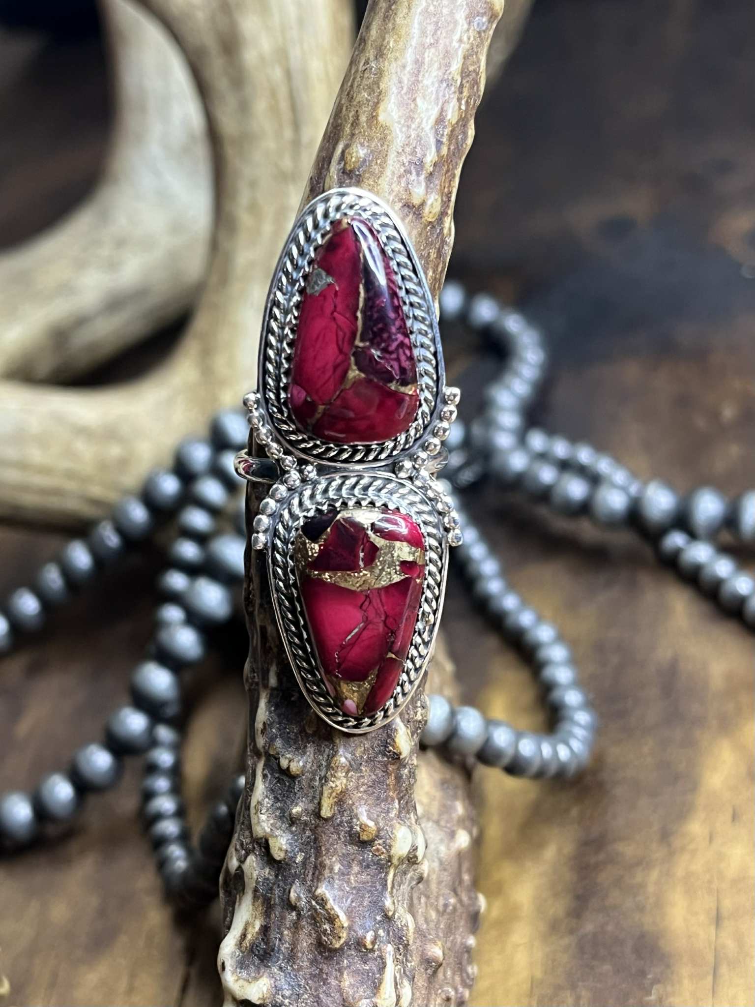 Red Dahlia Ring