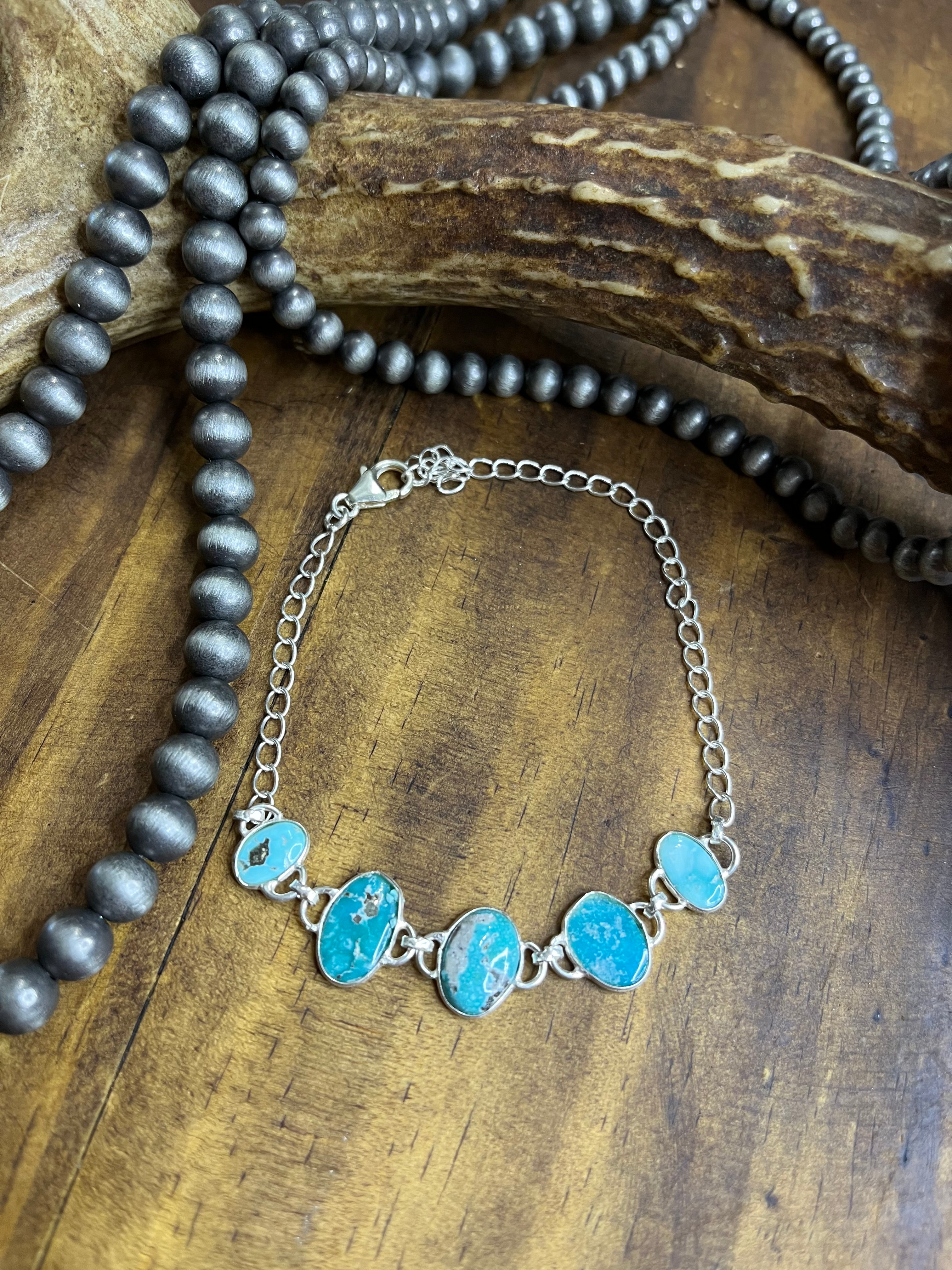 White Water Turquoise Bracelet