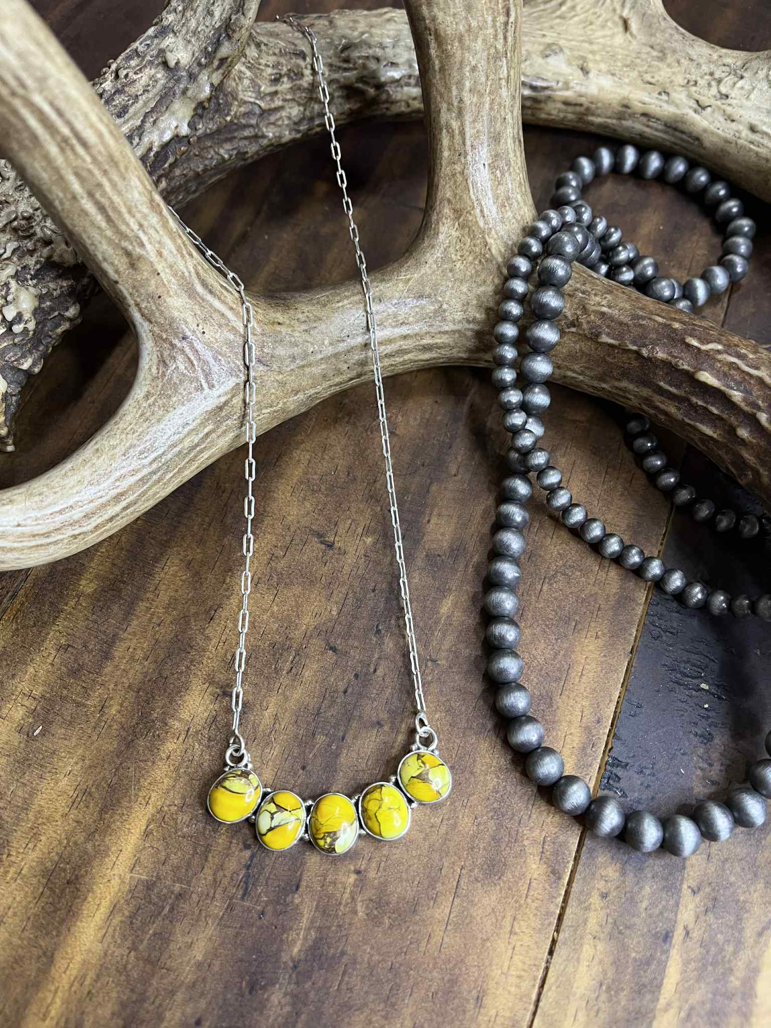 Honey Dahlia Bar Necklace