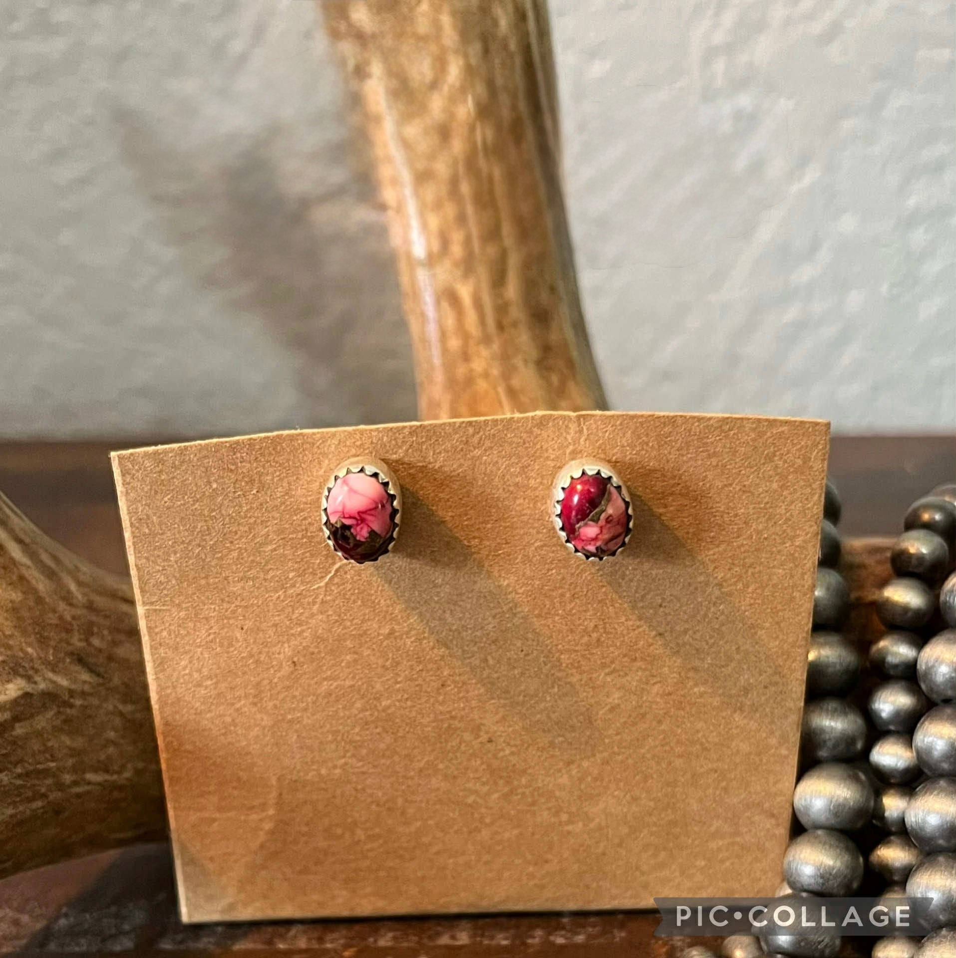 Rose Dahlia Earrings