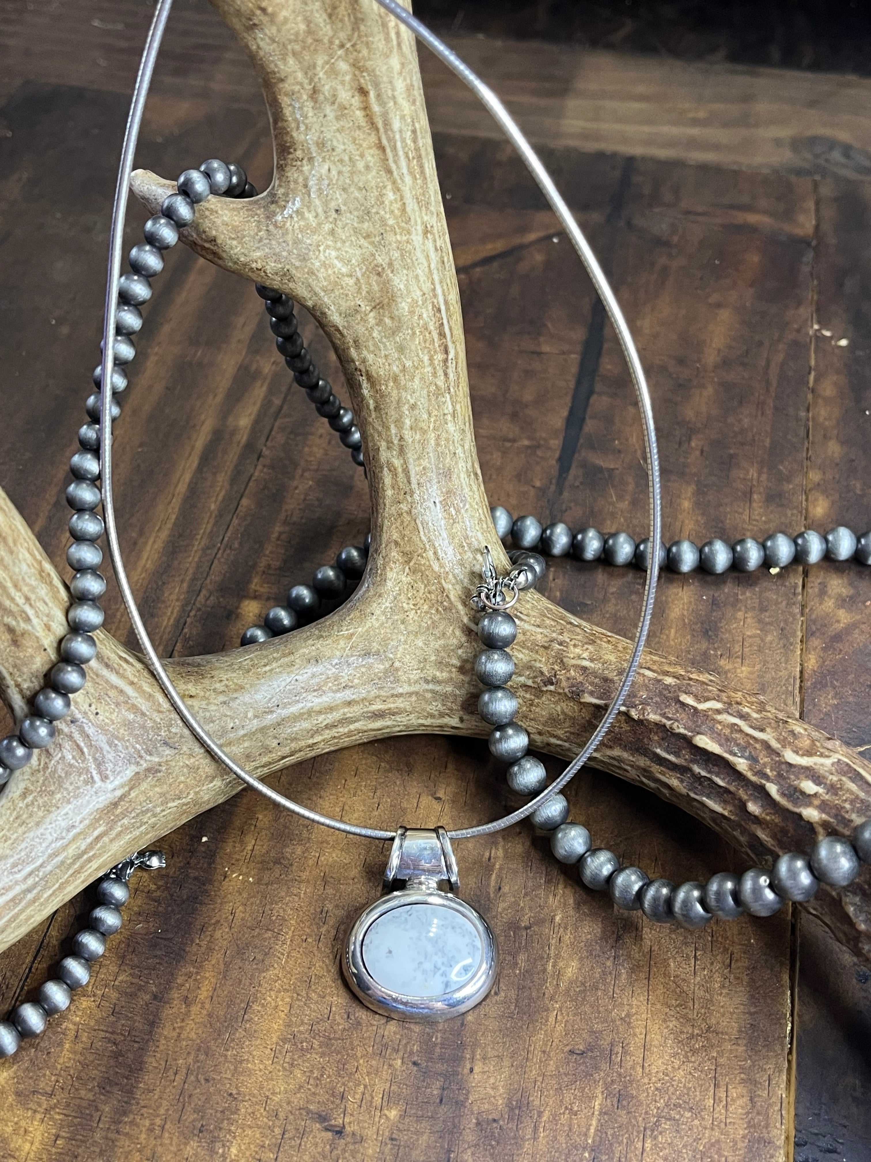 White Buffalo Choker Necklace