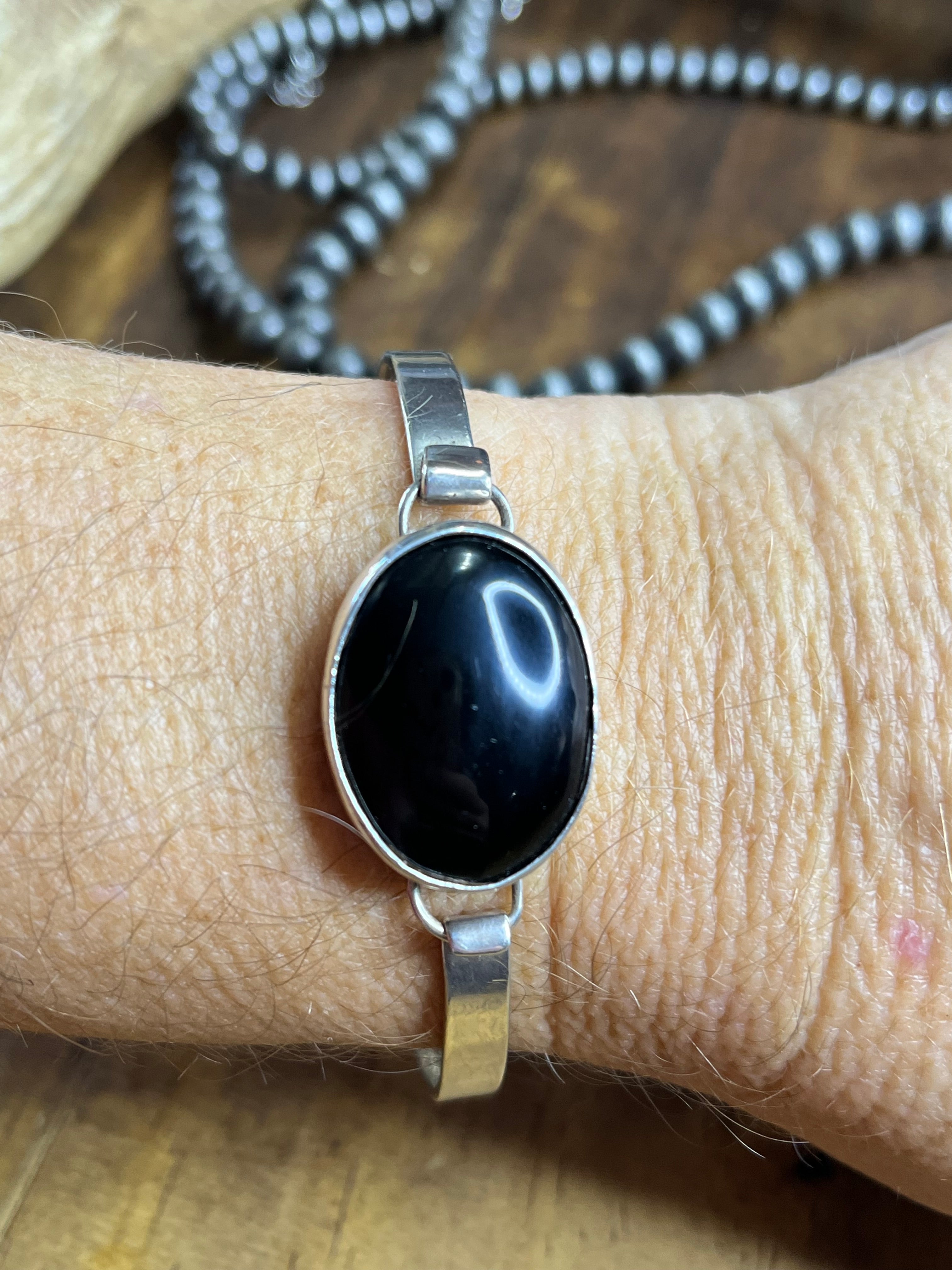 Black Onyx Taxco Bracelet