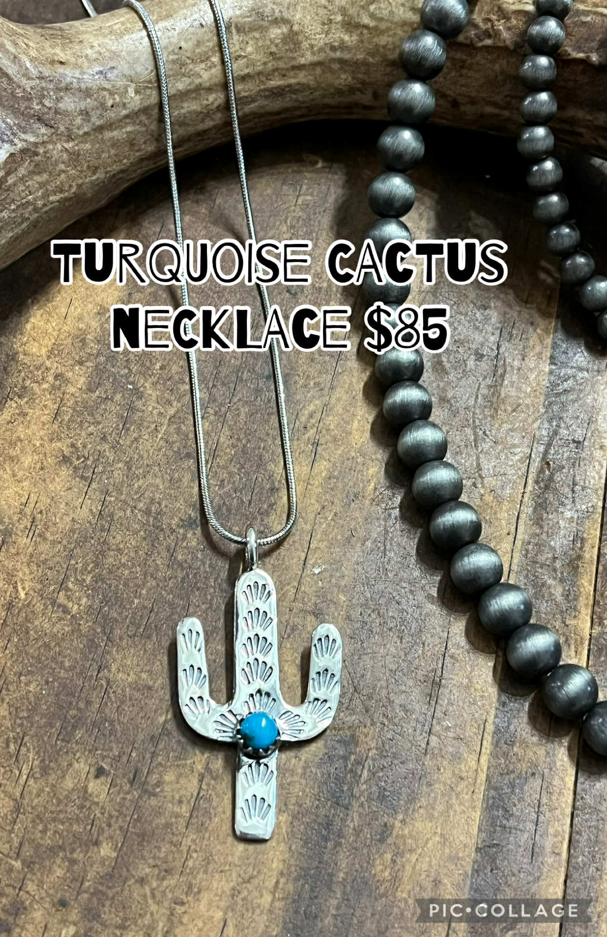 Turquoise Cactus Necklace