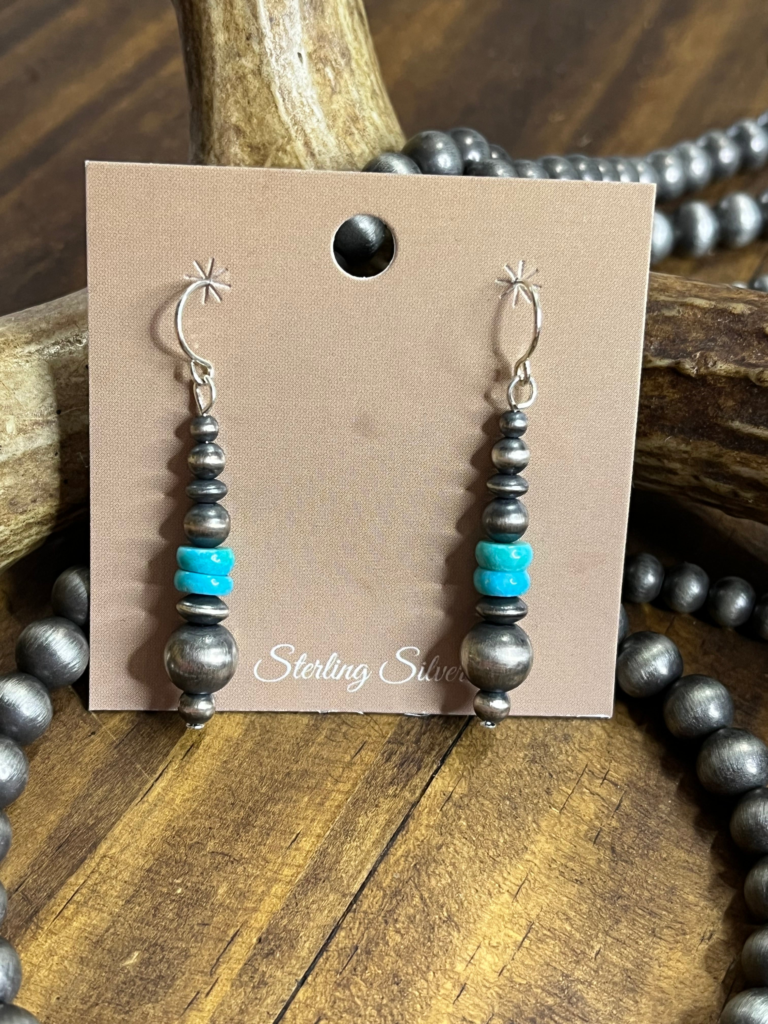 Desert Pearl/Turquoise Earrings