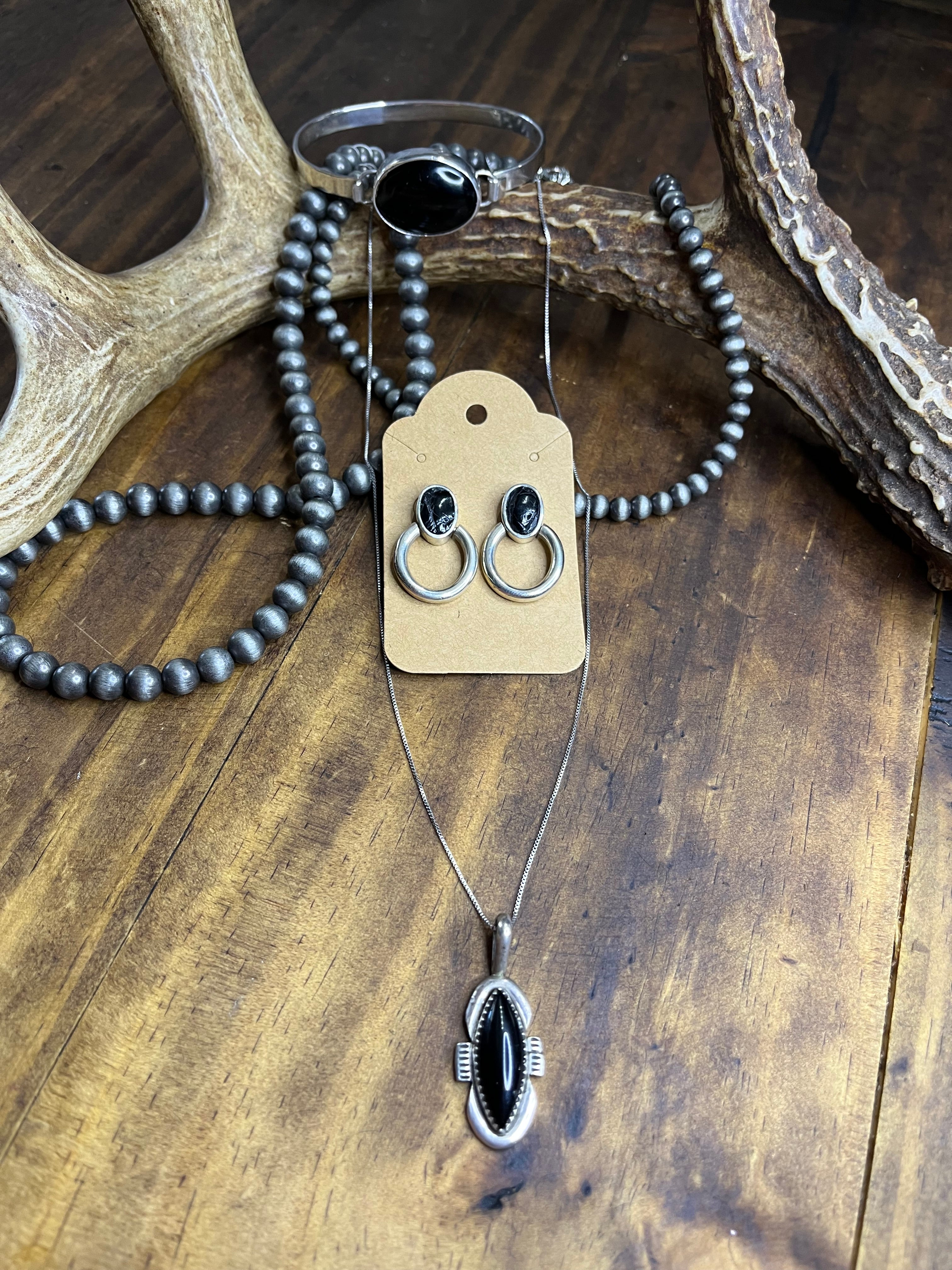Black Onyx Taxco Bracelet