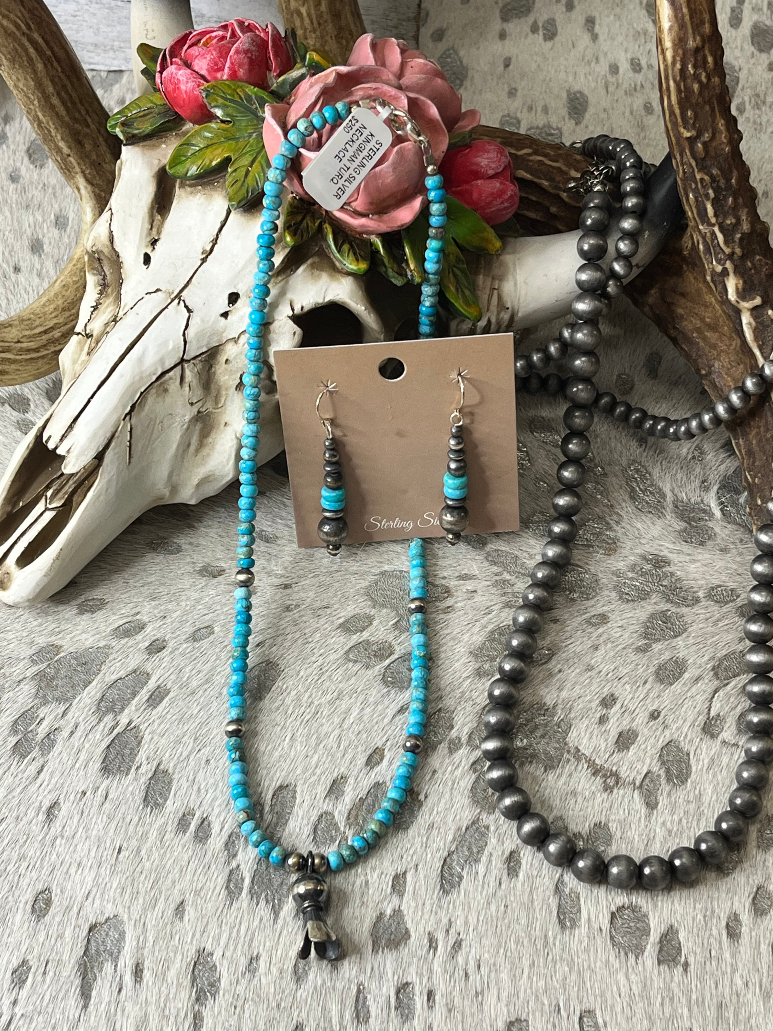 Desert Pearl/Turquoise Earrings