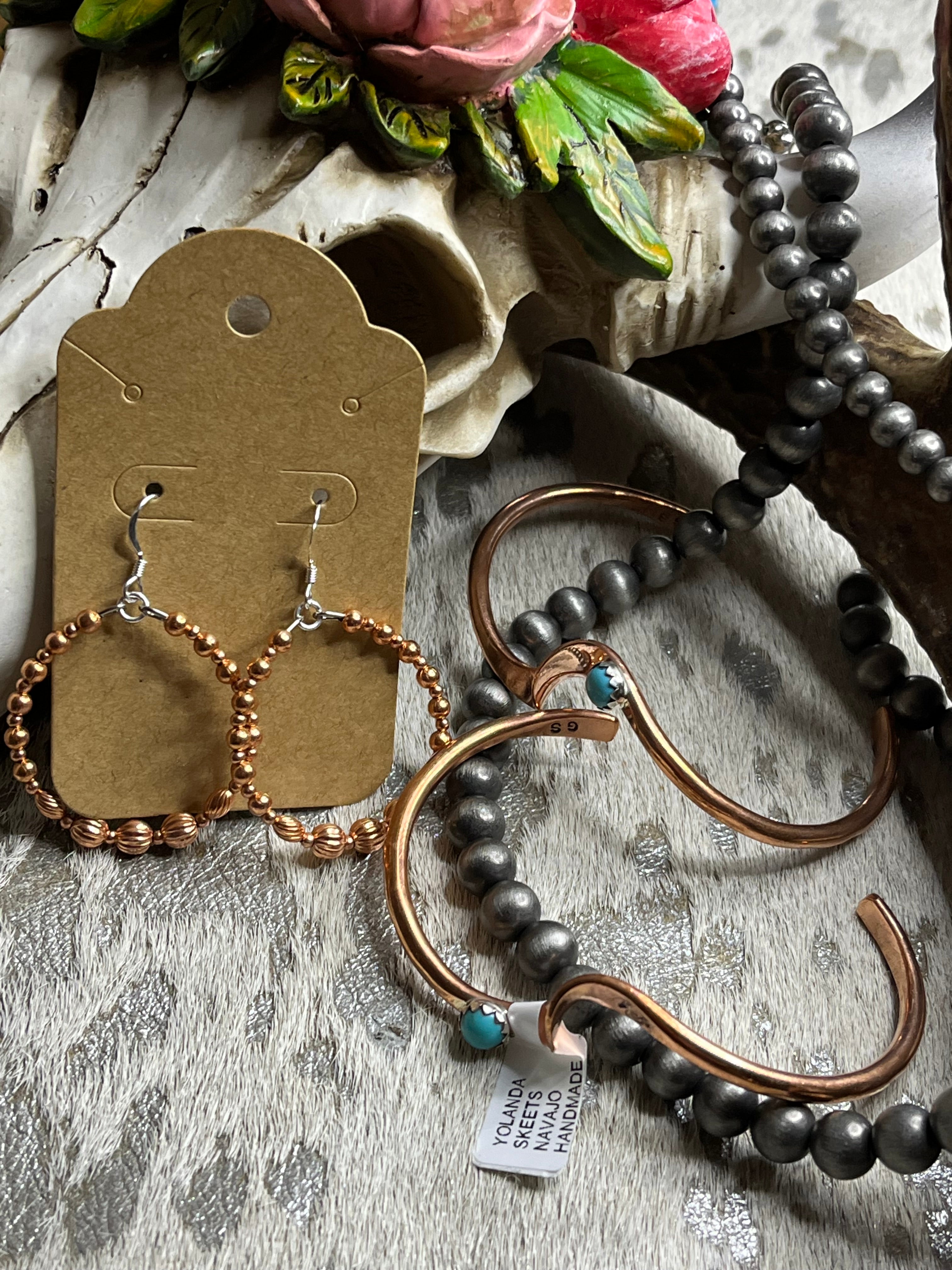 Copper Dangle Earrings