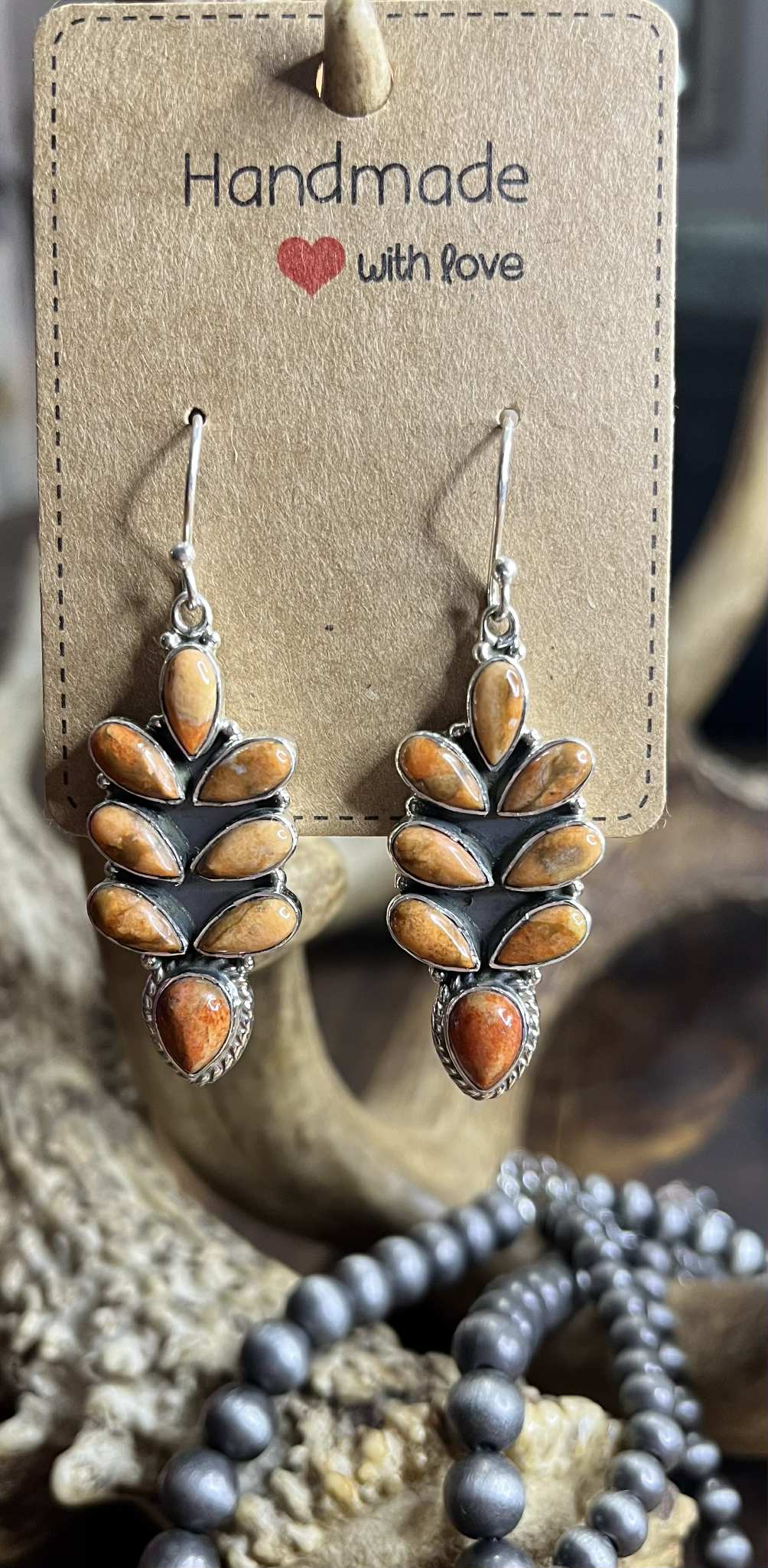 Orange Mojave Earrings