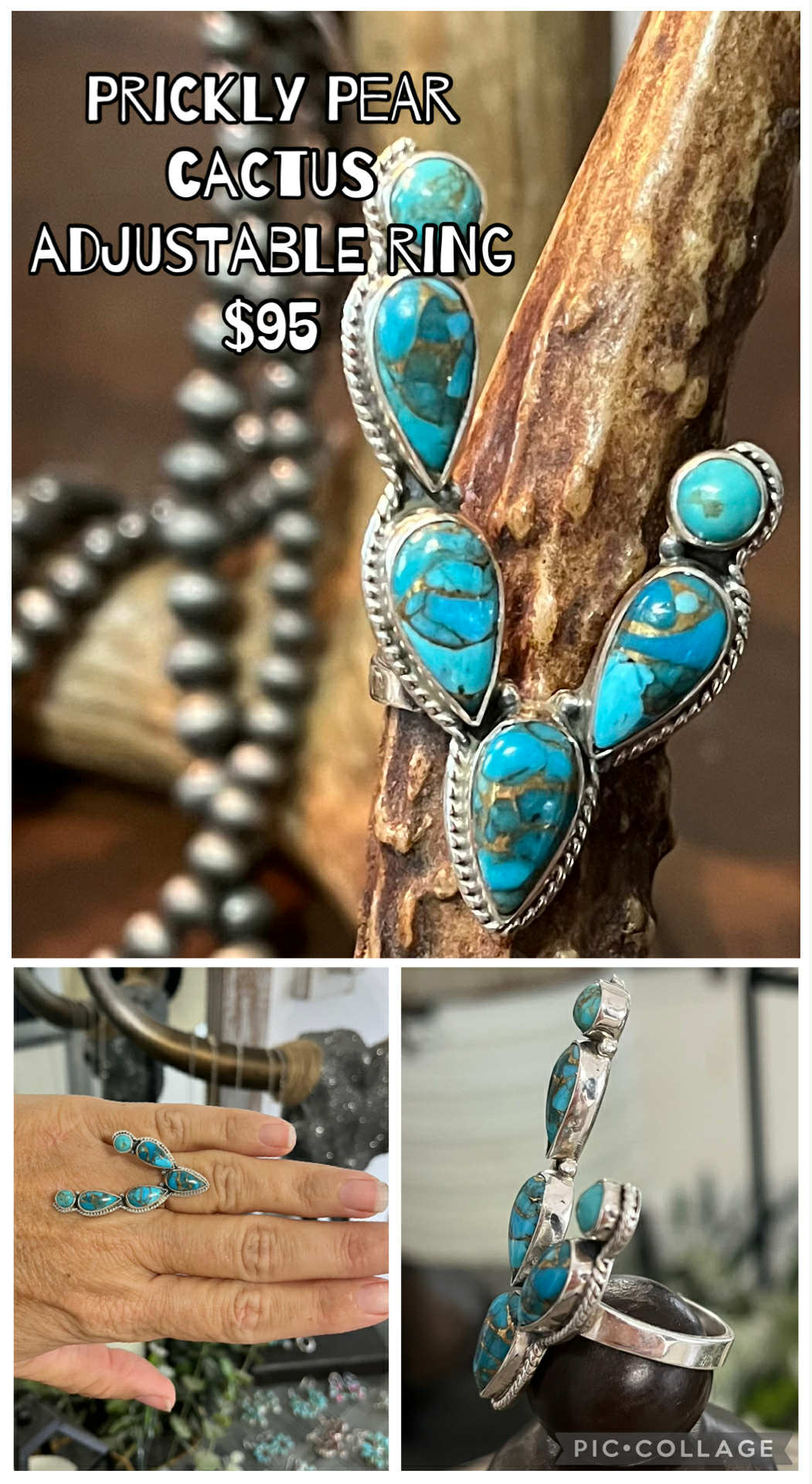 Prickly Pear cactus Ring