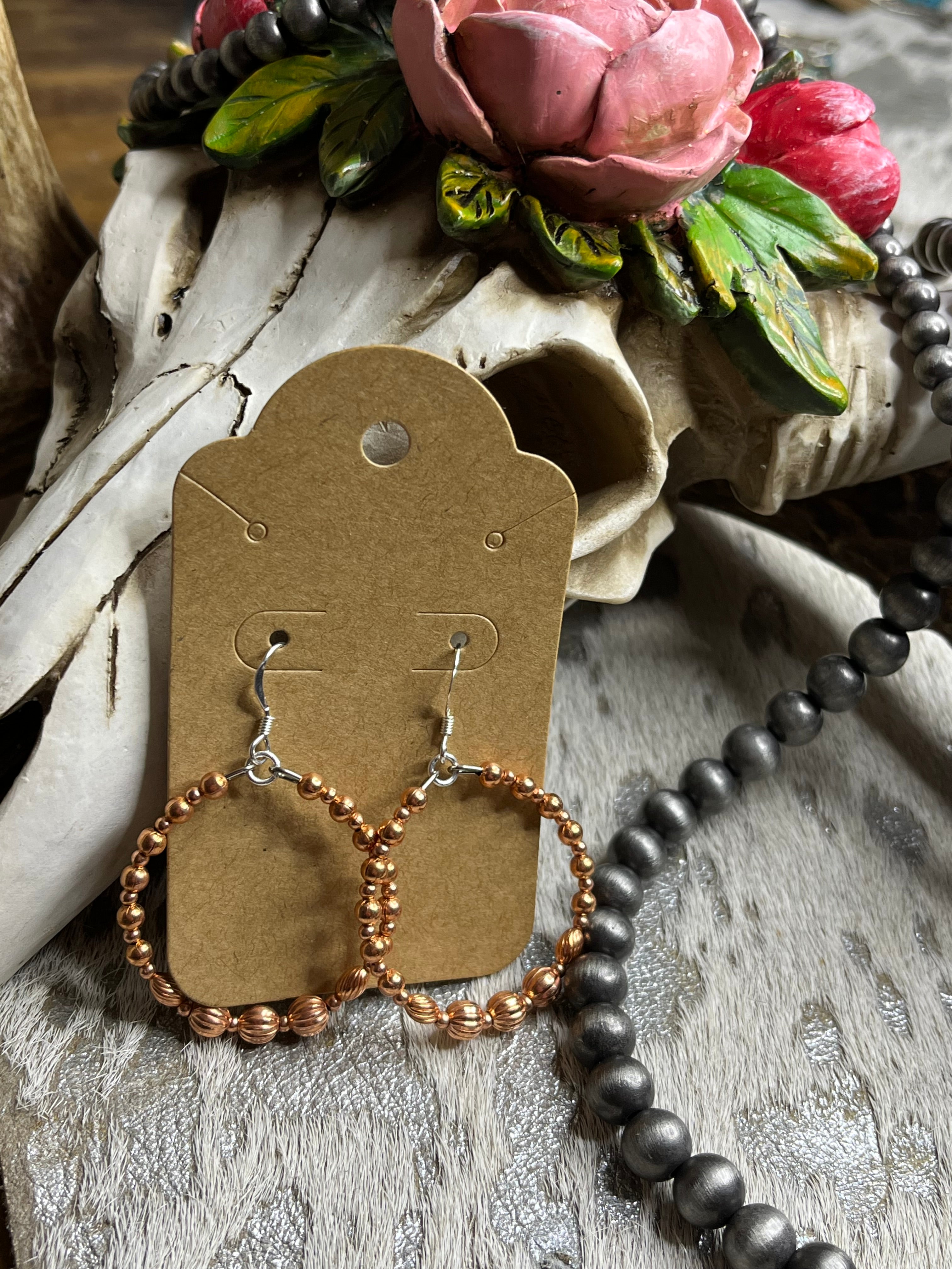 Copper Dangle Earrings